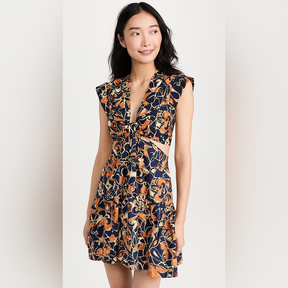 ALC LEXI DRESS Floral Halter Dress with Open Back